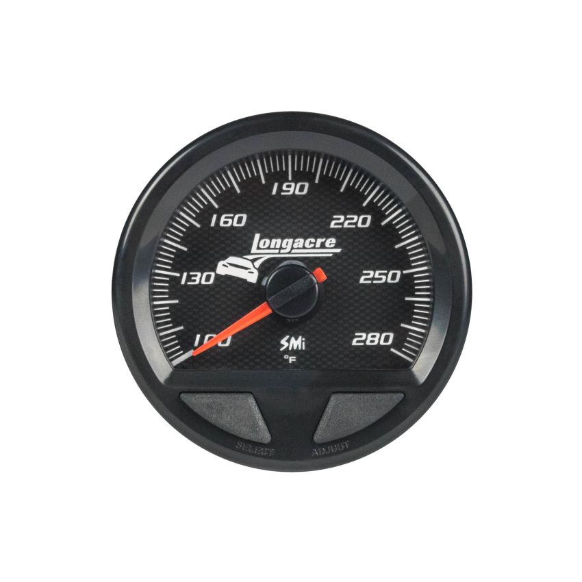 LONGACRE LON52-46744 Waterproof SMI Water Temp Gauge 100-280f