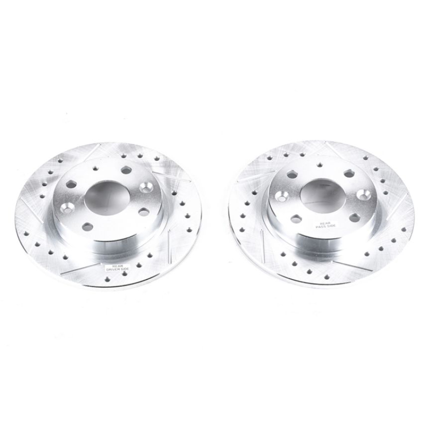PowerStop JBR544XPR PowerStop Evolution Performance Drilled, Slotted & Plated Brake Rotor Pair