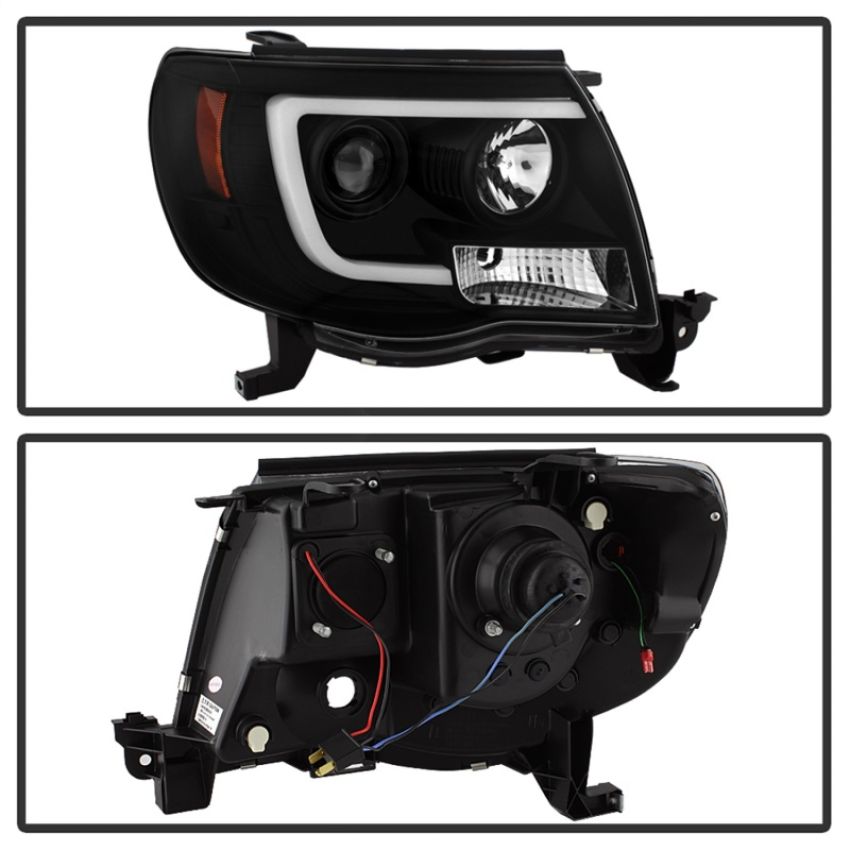 SPYDER 5084514 Projector Headlights - Version 2 - Light Bar DRL - Black