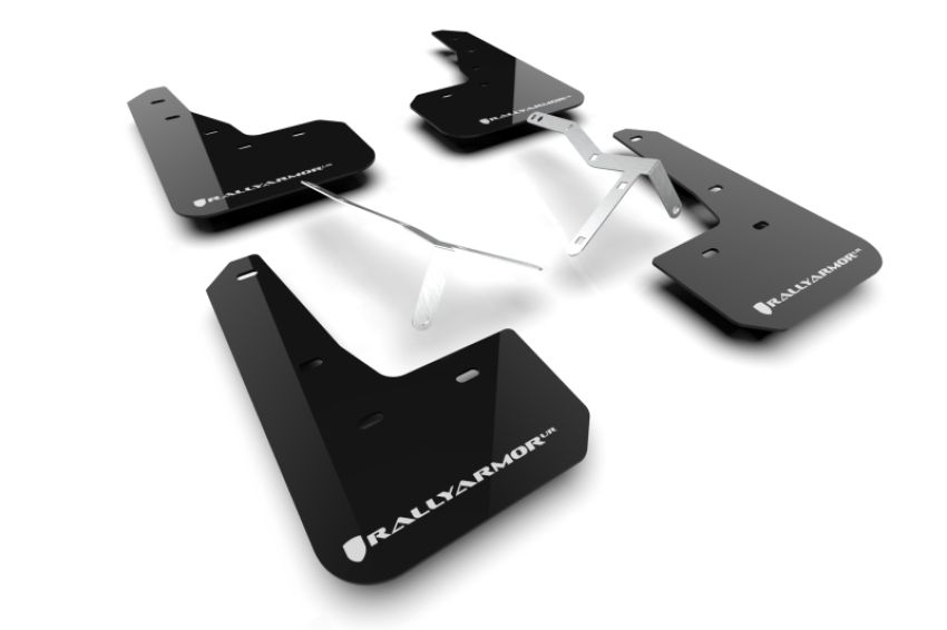 Rally Armor MF109-UR-BLK-WH Black Mud Flap/White Logo