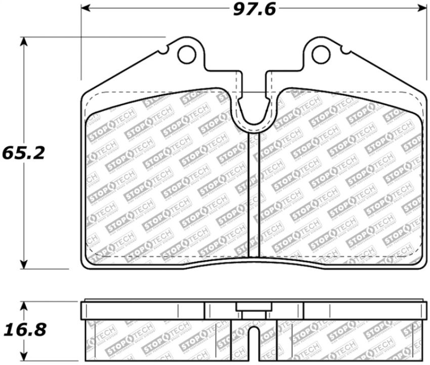 Stoptech 305.06080 Street Select Brake Pads - Front/Rear