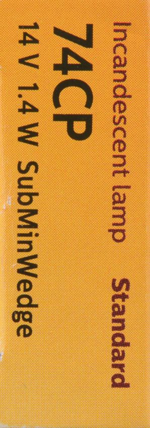 Philips 74CP Philips Standard Miniature 74 Pack of 10
