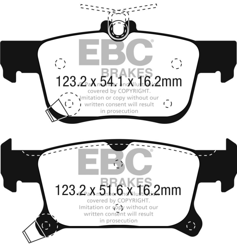 EBC Brakes DP33069C Redstuff Ceramic Low Dust Brake Pads