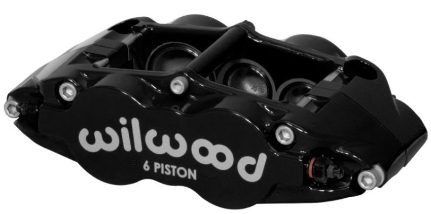 Wilwood 120-12003-BK Caliper-Narrow Superlite 6R-LH - Black 1.38/1.12/1.12in Pistons 1.10in Disc