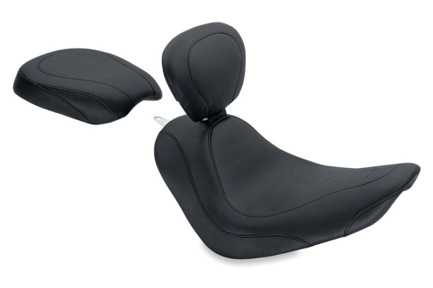 Mustang Motorcycle 76741 Mustang 06-17 Harley Softail Wide Tire (200mm) Wide Tripper Passenger Seat - Black