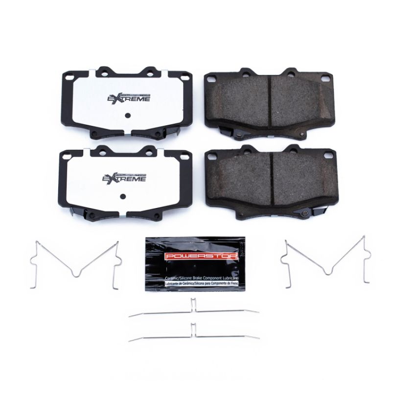 PowerStop Z36-502 PowerStop - Z36 Truck and SUV Carbon-Fiber Ceramic Brake Pads with Hardware Kit