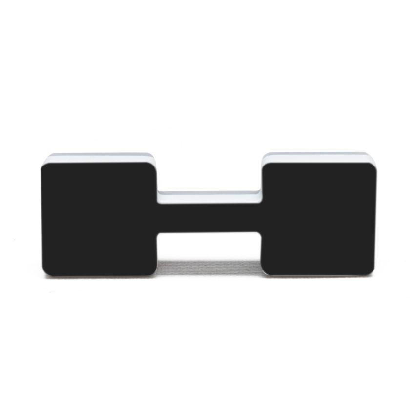 Oracle Lighting 3141-H-001 Universal Illuminated LED Letter Badges - Matte Black Surface Finish - H