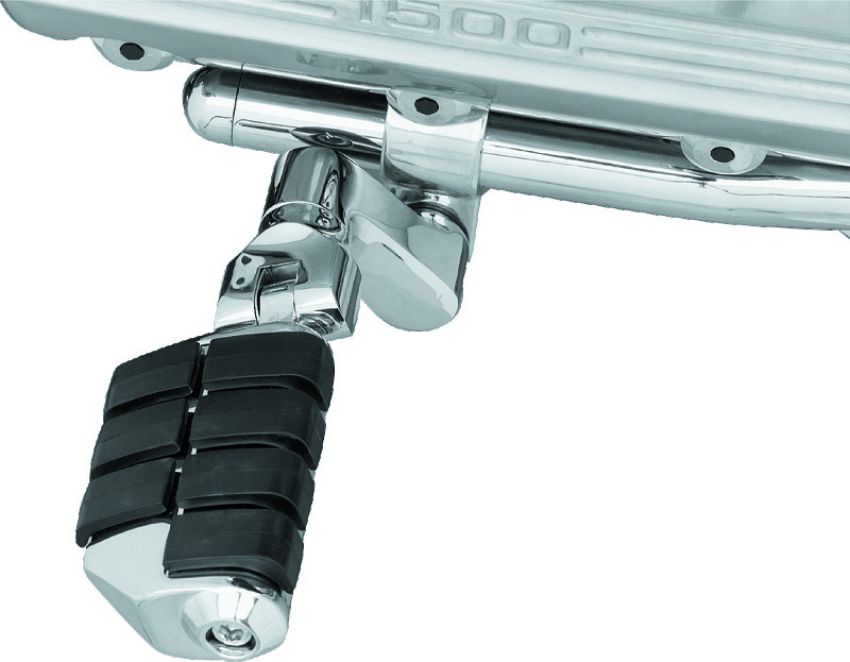 Kuryakyn 7976 Dually ISO Offset Highway Pegs With 1inch Clamp Chrome (Pair)