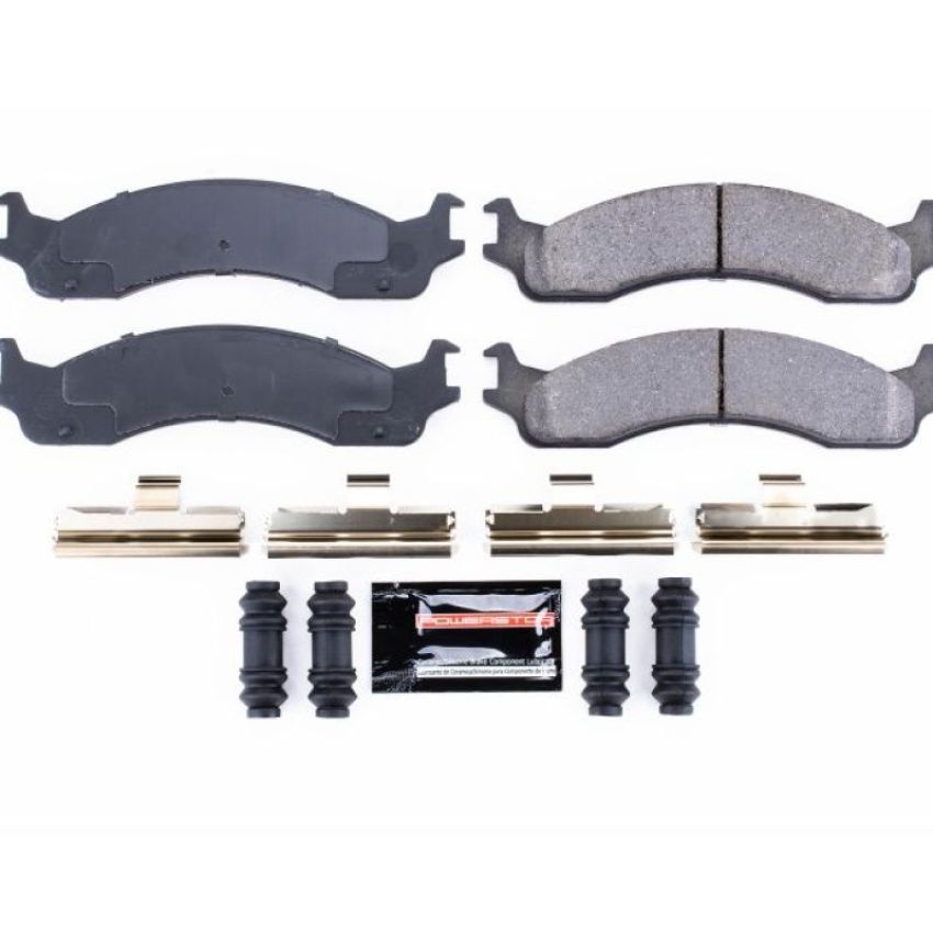 PowerStop Z23-655 PowerStop - Z23 Daily Driver Carbon-Fiber Ceramic Brake Pads with Hardware Kit