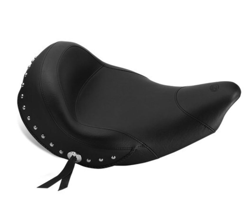 Mustang Motorcycle 75362 Mustang 14-21 Indian Chieftain, Chief, Dark Horse, Vintage Standard Tour Solo Seat w/Studs - Black