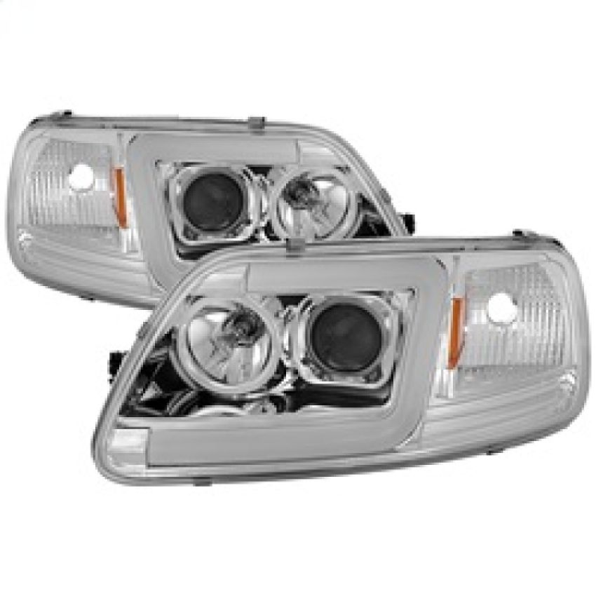 SPYDER 5084644 Projector Headlights - Version 2 - Light Bar DRL - Chrome