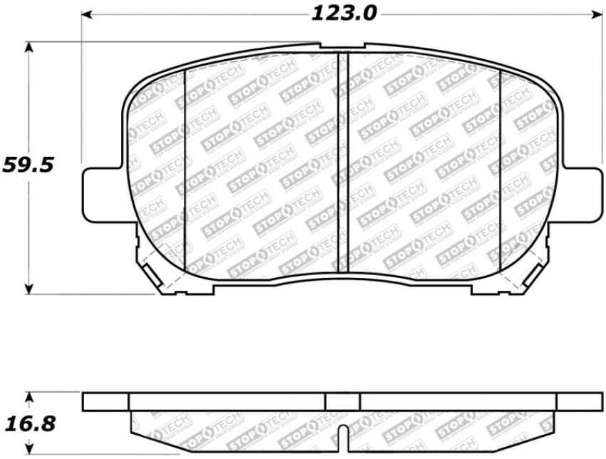 Stoptech 305.09230 Street Select Brake Pads - Front