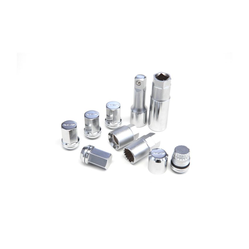 Rays W19DL12150C M12x1.50 19mm Hex w/ 2 Piece Double Lock Nut Set - Chrome