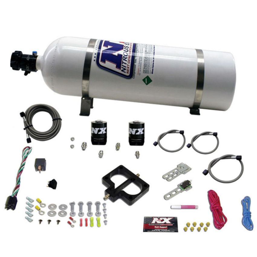 Nitrous Express 20945-15 DODGE TBI PLATE SYSTEM (MAGNUM ENGINE) W/ 15LB BOTTLE