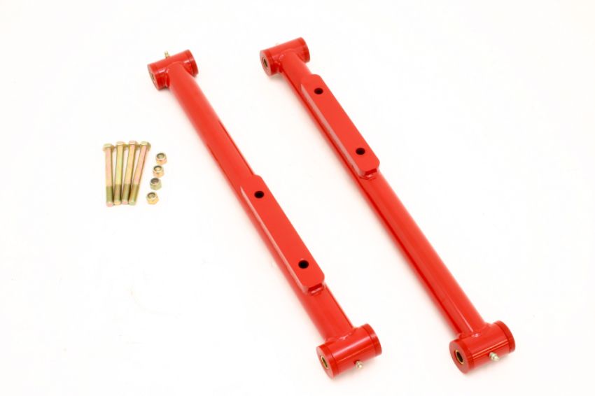 BMR Suspension TCA007R BMR 91-96 B-Body Non-Adj. Extended Length Lower Control Arms (Polyurethane) - Red