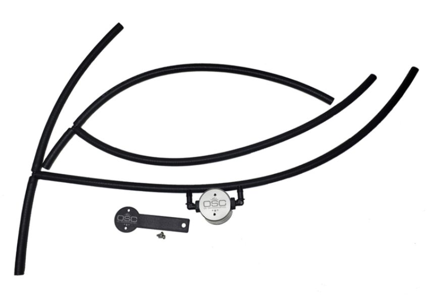 J&L 3108P-C 16-24 Nissan Titan 5.6L Passenger Side Oil Separator 3.0 - Clear Anodized