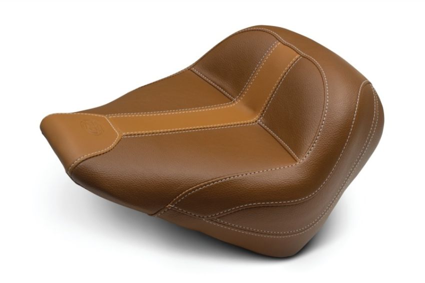 Mustang Motorcycle 75376MV Mustang 15-21 Indian Scout Standard Touring Solo Seat - Brown