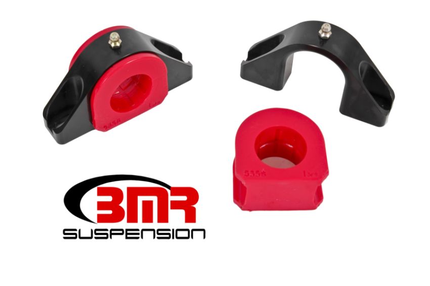 BMR Suspension SMK010 Sway Bar Mount, Billet Alum Mount, 1.375 Inch Poly Bushings