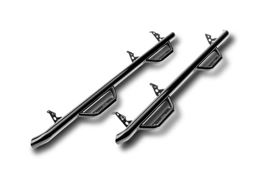 N-Fab C0380A Nerf Step 03-06 Chevy Avalanche w/out Cladding SUV 5.3ft Bed - Gloss Black - W2W - 3in