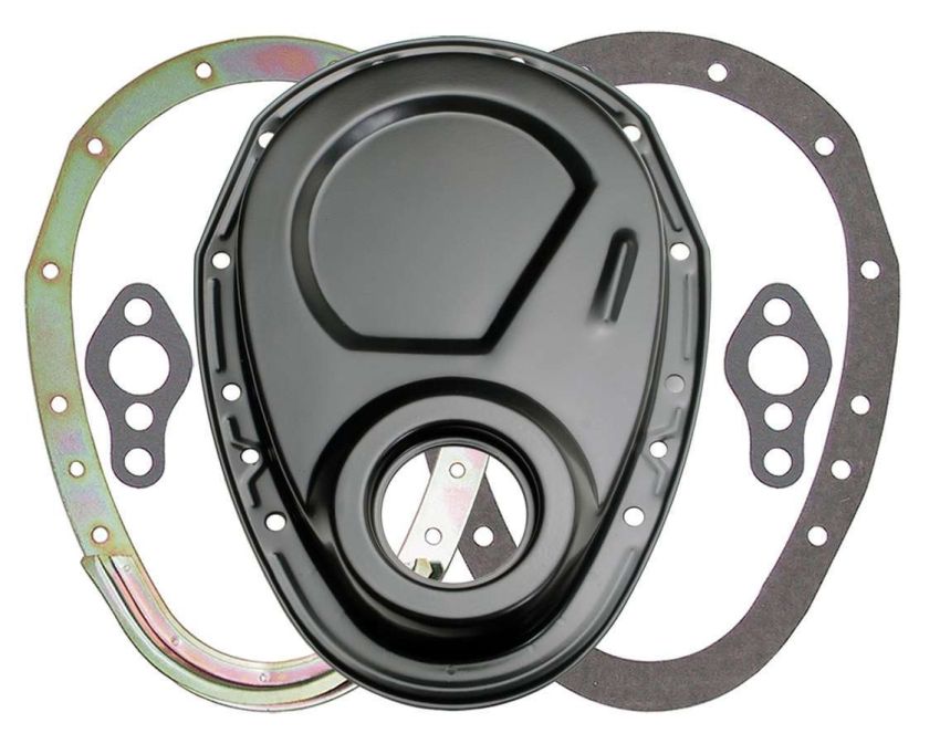 TRANS-DAPT TRA8638 SBC Black 2pc Timing Cover