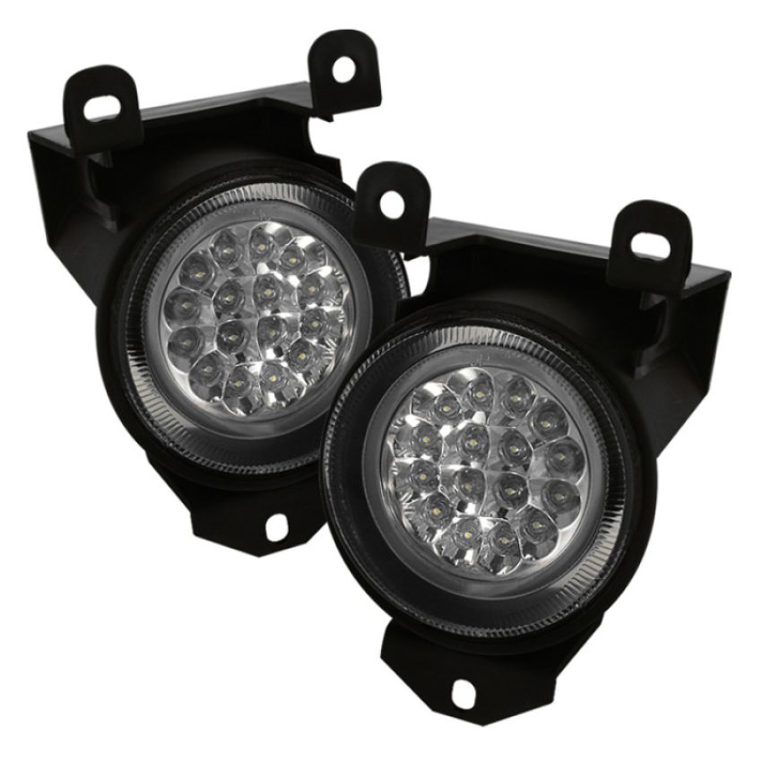 SPYDER 5015662 LED Fog Lights w/Switch - Clear