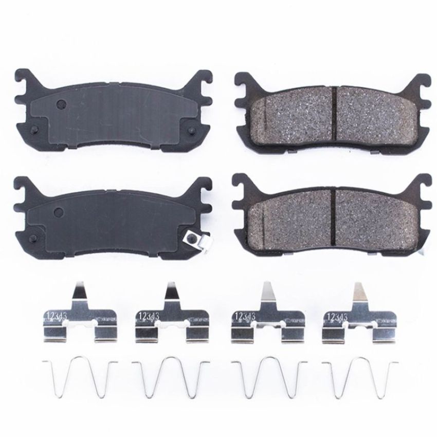 PowerStop 17-636 PowerStop - Z17 Low-Dust Ceramic Brake Pads with Hardware