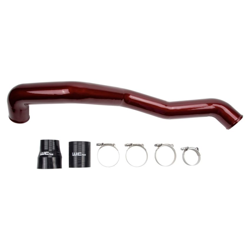 Wehrli WCF100353-CR 11-16 Duramax LML D/S 3in. Intercooler Pipe - Candy Red
