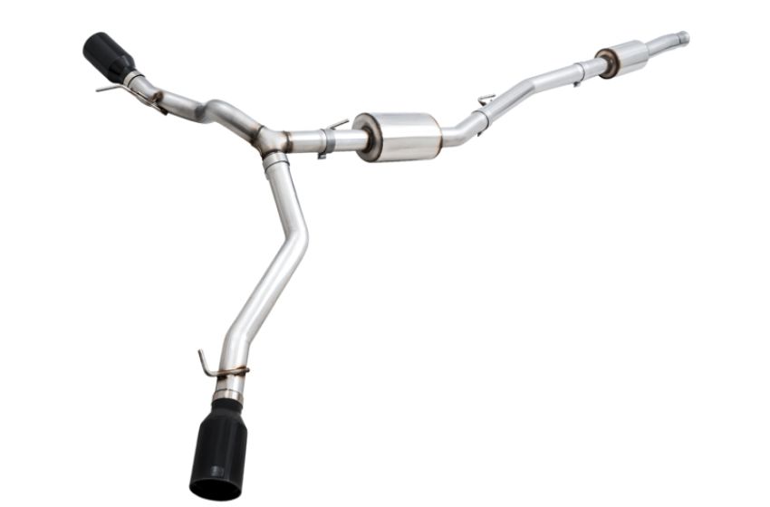 AWE Tuning 3015-33101 20-21 Jeep Gladiator JT 3.6L Tread Edition Cat-Back Dual Exhaust - Diamond Black Tip