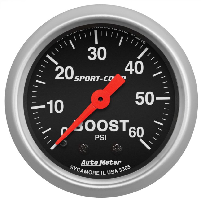 AutoMeter 3305 GAUGE, BOOST, 2 1/16