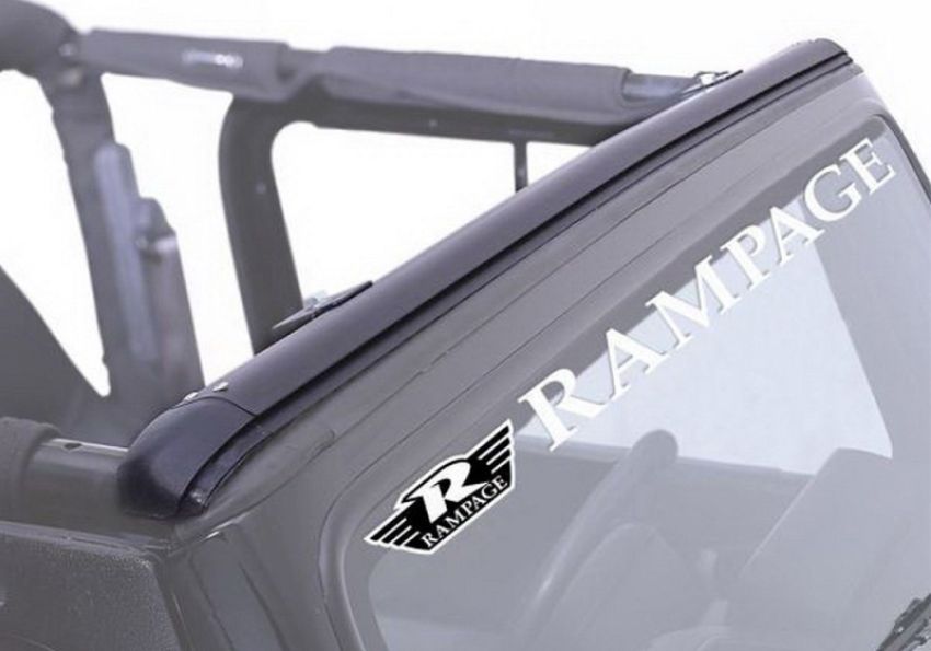 Rampage 901001 1976-1983 Jeep CJ5 Windshield Channel - Black