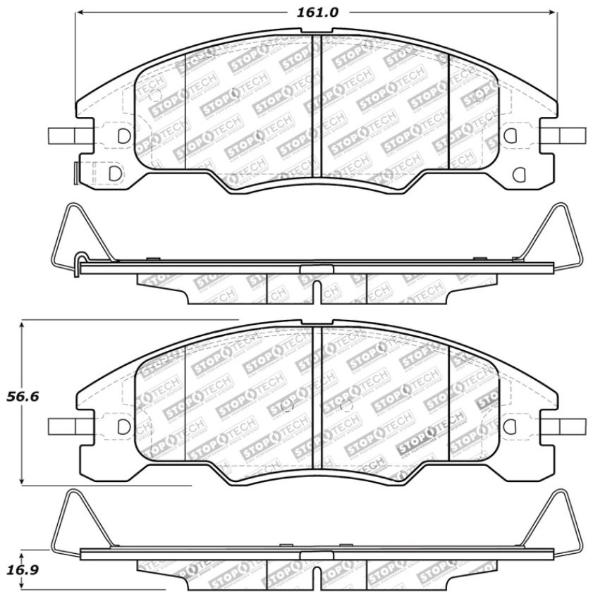 Stoptech 309.13390 Performance Brake Pads