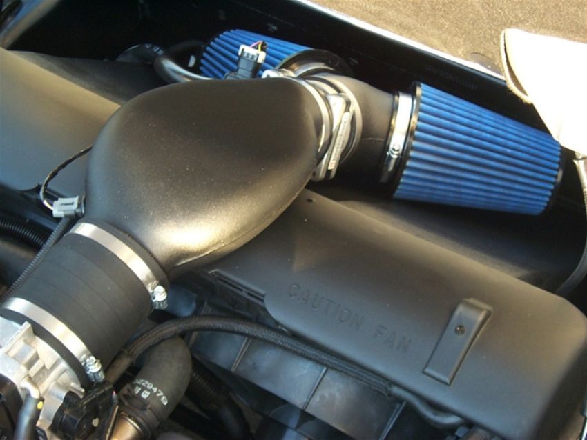 Volant 25957C Volant air intake systems utilize a high-velocity venturi filter adapter which provides a smooth transition through the MAF sensor into the intake tube for a much needed airflow improvement over the factory rubber tubing and resonator box.