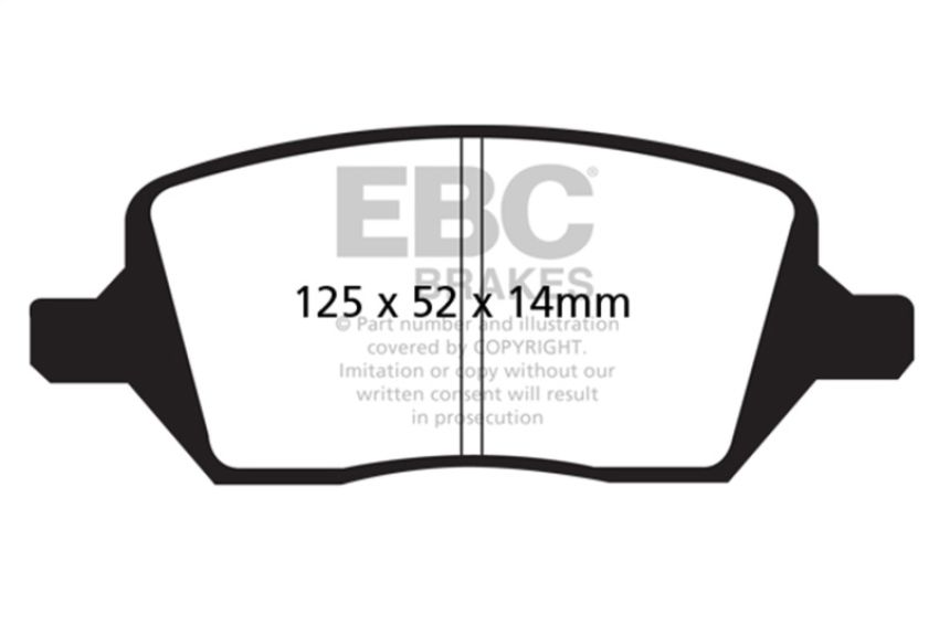 EBC Brakes UD1093 Ultimax OEM Replacement Brake Pads