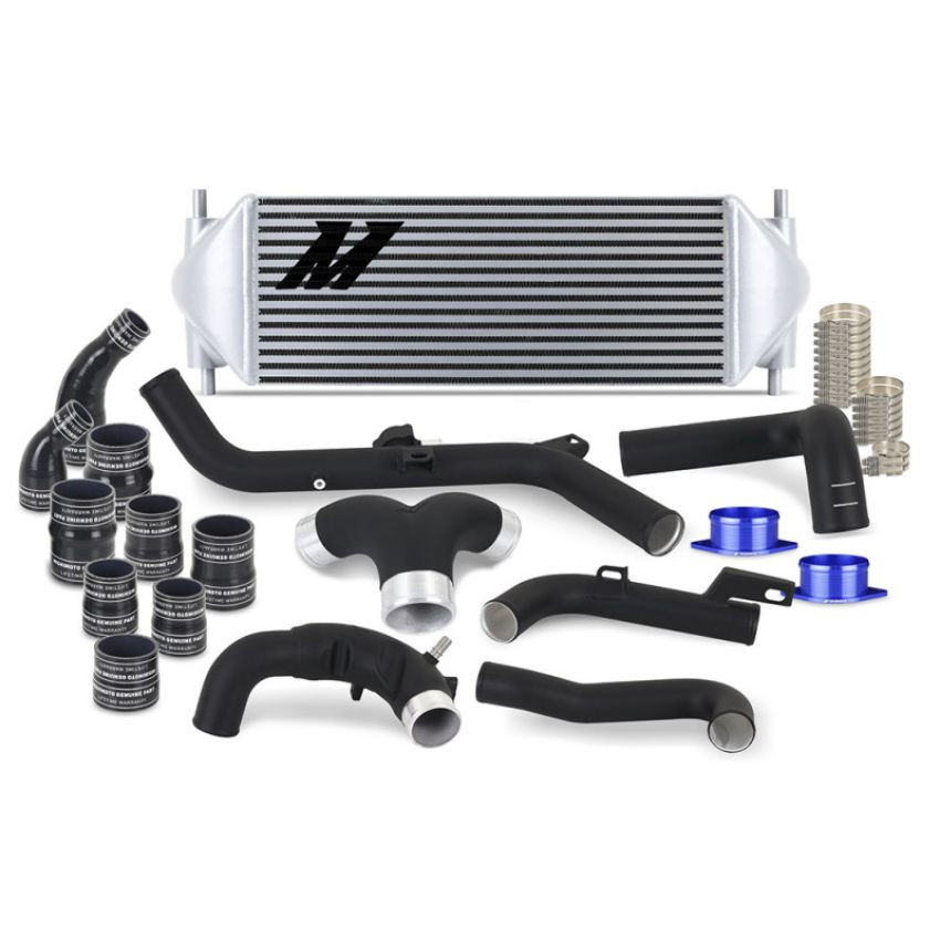 Mishimoto MMINT-BR27-21KBSL 21+ Bronco 2.7 Stock Location INT Kit MWBK Pipes SL Cooler