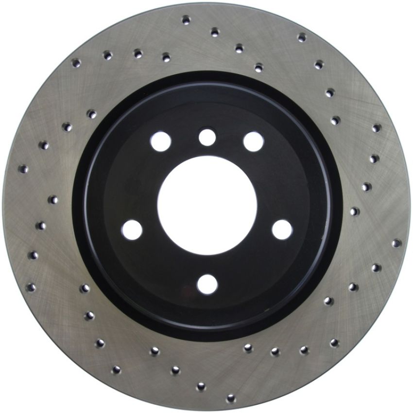 Stoptech 128.34080L 07-10 BMW 335i Cross Drilled Left Rear Rotor