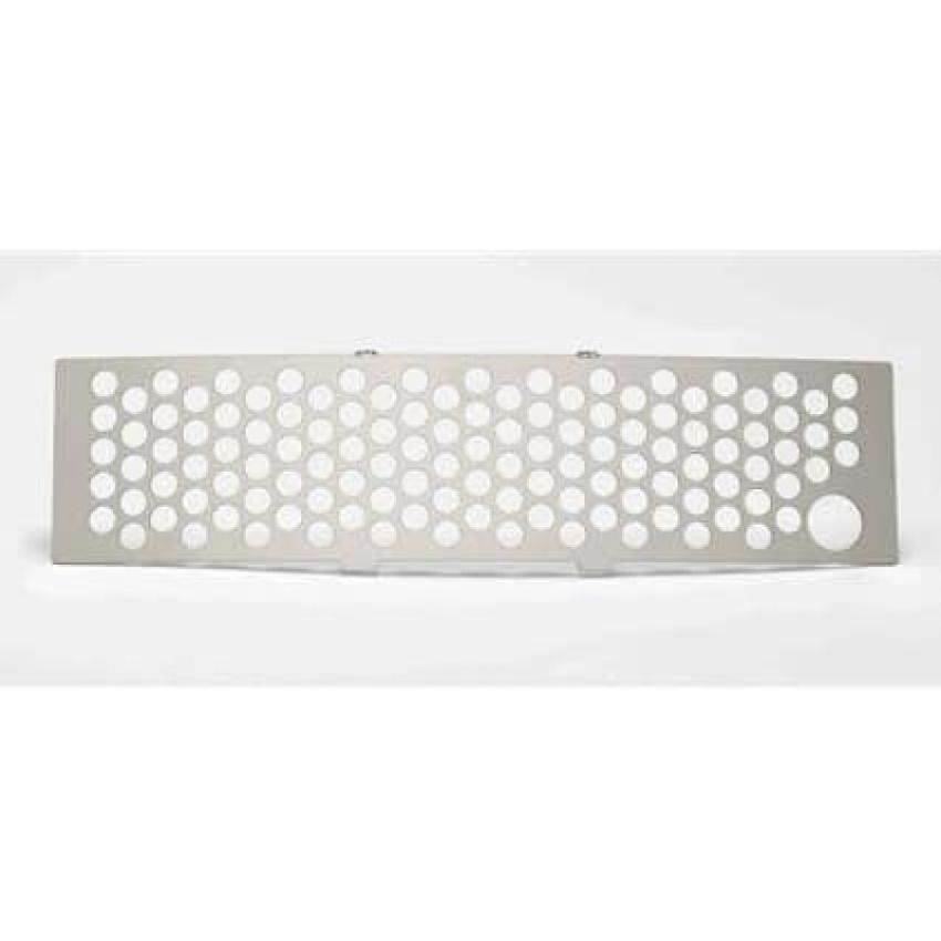 Putco 84182FP 11-14 Ford F-150 - EcoBoost Bumper Grille Insert - SS Punch Design - w/ Heater Plug Opening