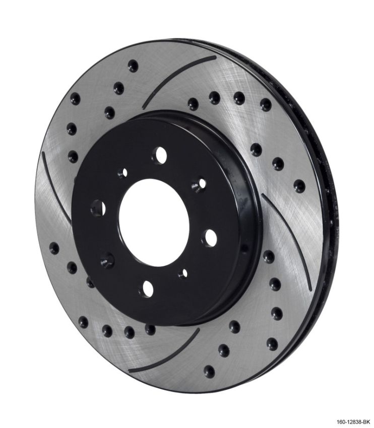Wilwood 160-12838-BK Rotor-.68in Offset-SRP-BLK-Drill-RH 10.32 x .83 - 4 x 3.93