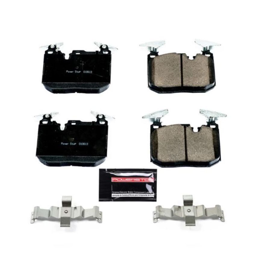 PowerStop Z23-1609 PowerStop - Z23 Daily Driver Carbon-Fiber Ceramic Brake Pads with Hardware Kit