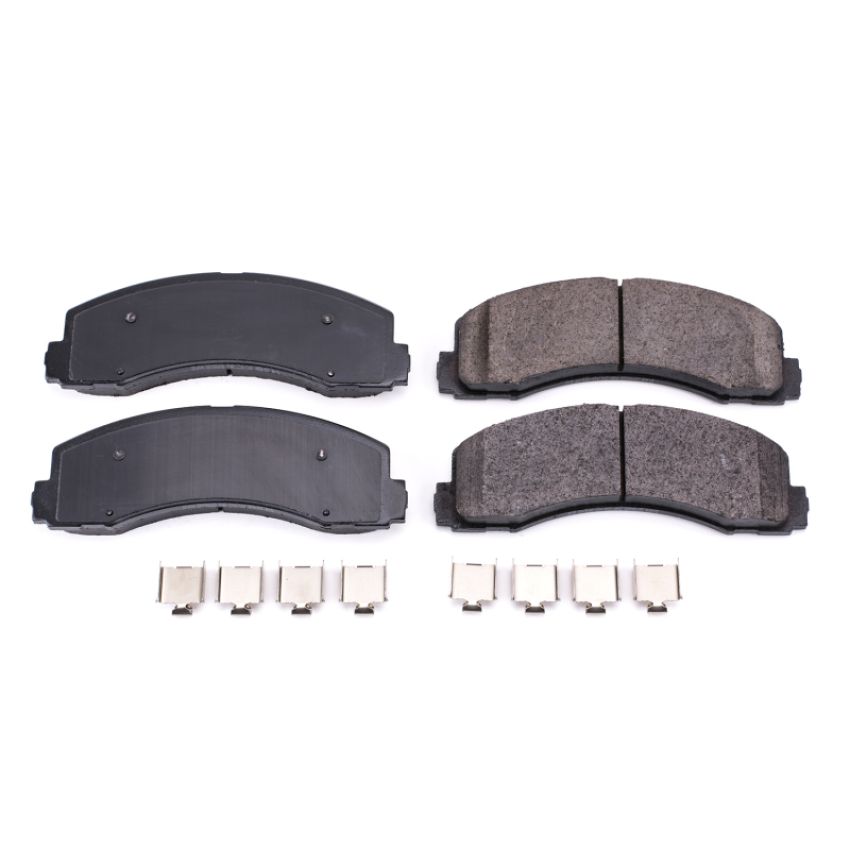 PowerStop 17-2087N PowerStop - Z17 Low-Dust Ceramic Brake Pads with Hardware