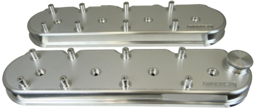 Moroso 68472 GM LS Valve Cover - 1.5in - w/Coil Mounts - Billet Aluminum - Pair