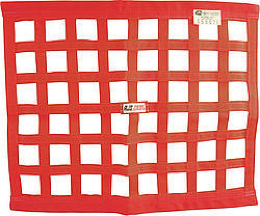 RJS SAFETY RJS10000604 Ribbon Window Net 24x24 Red SFI