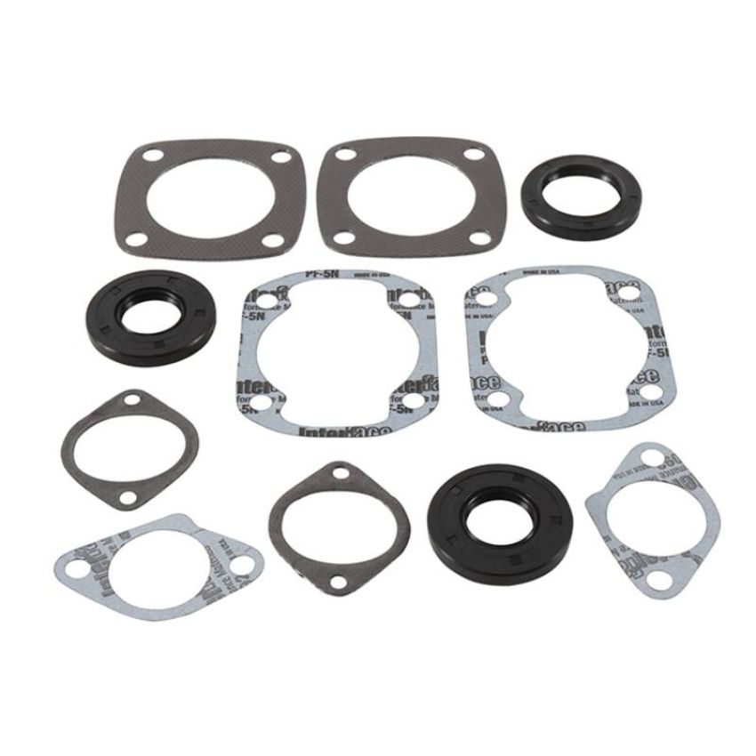 Vertex Pistons 7111190 Vertex Gaskets 73-79 Ski-Doo Elan 250/Deluxe/250 SS Complete Gasket Kit w/ Oil Seals