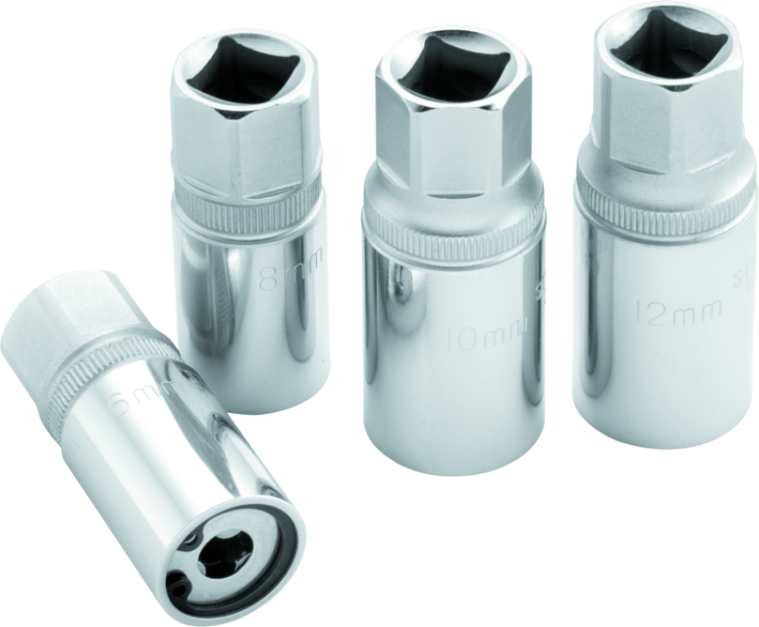 BikeMaster 151648 Stud Removal Sockets 6-12mm