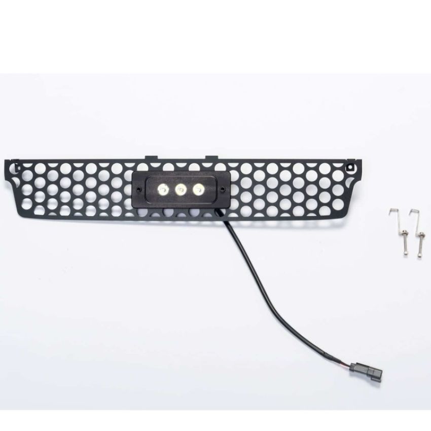 Putco 88196L 15-19 GMC Sierra HD SS Black Punch Bumper Grille Insert w/Flush 6in Luminix Lightbar