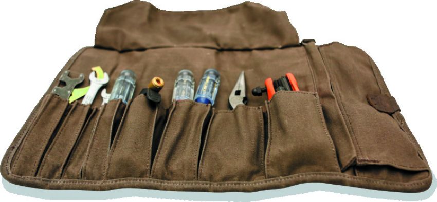 Burly Brand B15-1030D Voyager Tool Roll - Dark Oak