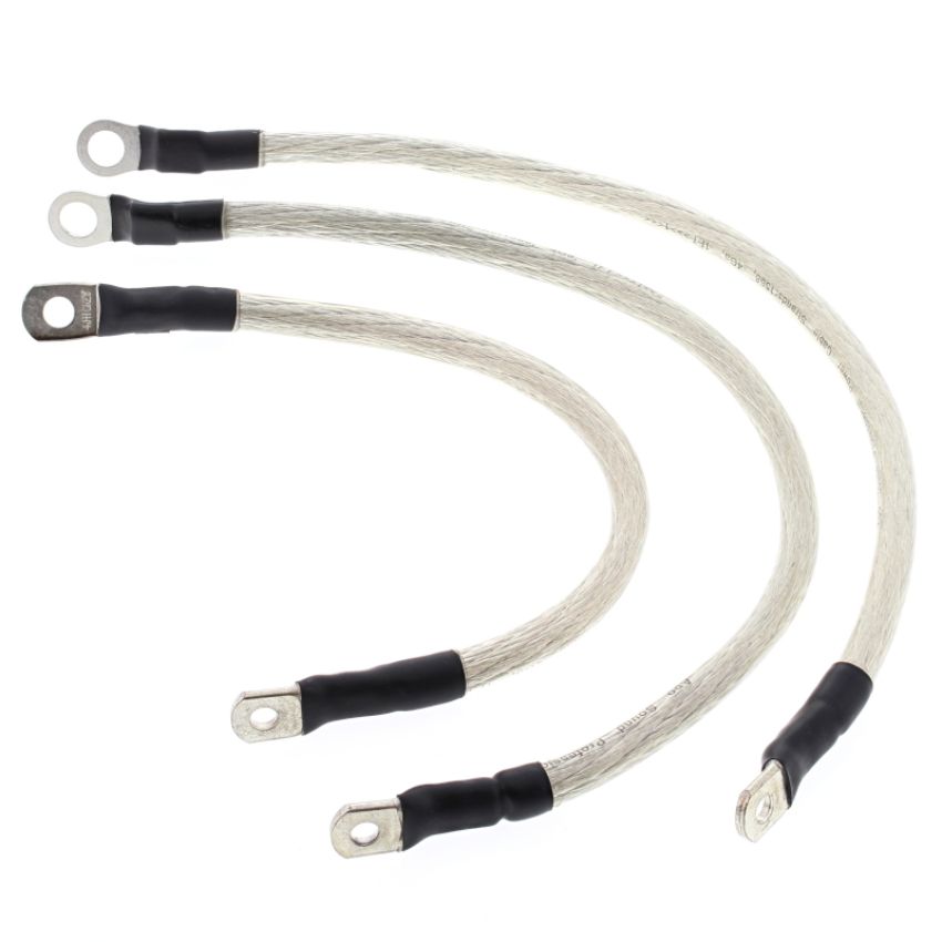 All Balls Racing 79-3003 86-88 Harley FXR Super Glide Battery Cable Kit Clear