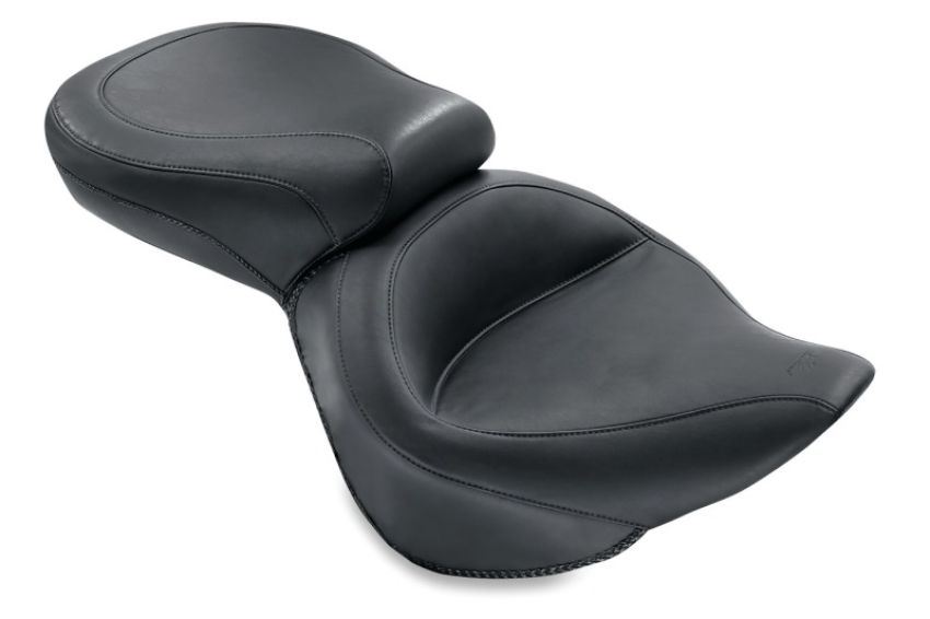 Mustang Motorcycle 76404 Mustang 06-17 Harley Softail Wide Tire (200mm) Wide Touring 1PC Seat - Black