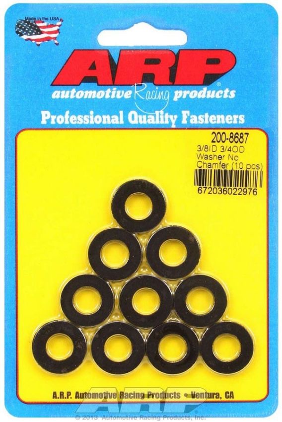 ARP ARP200-8687 Black Washers - 3/8 ID x 3/4 OD (10)