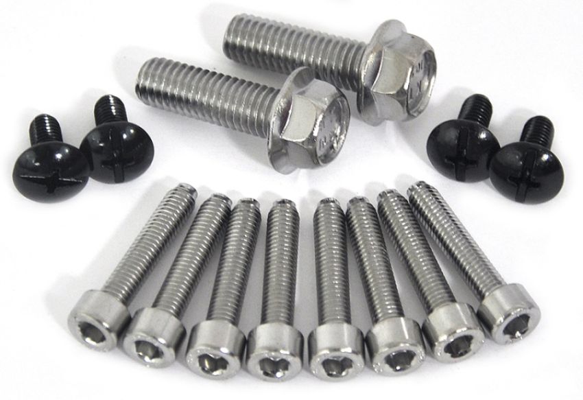Cycra 1CYC-1006-02 Replacement Hardware Series 1 - Black/Silver