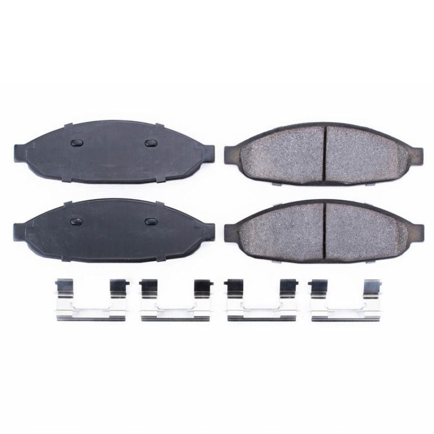 PowerStop 17-997 PowerStop - Z17 Low-Dust Ceramic Brake Pads with Hardware